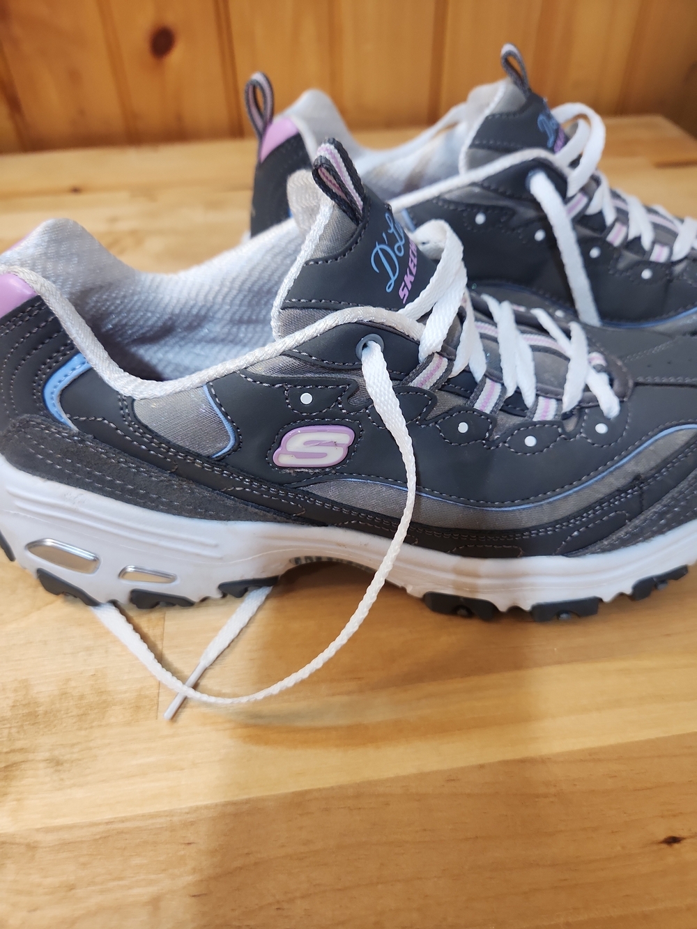 SkechersWomen8.5 Gray DLites Sneakers with Memory Foam